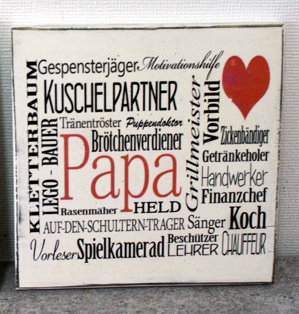 VATERTAG, Geschenk zum Vatertag, Vatertag, Holzschild Papa