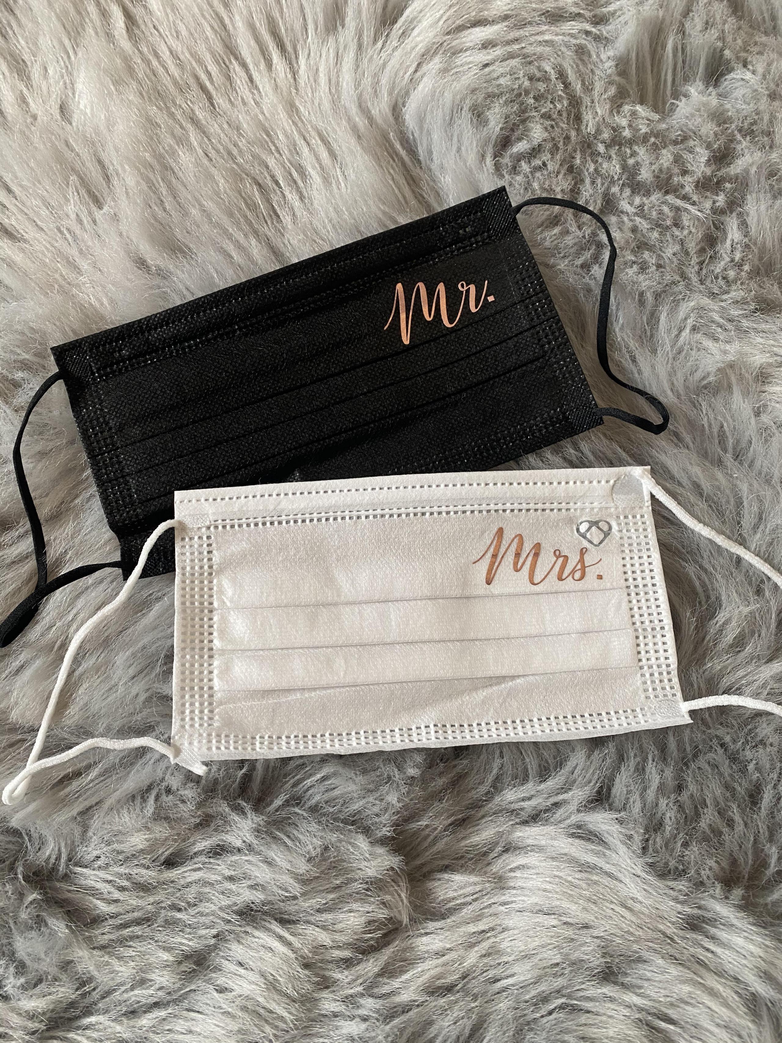 2x hochzeitsmaske mrs mr mundschutz hochzeit op maske