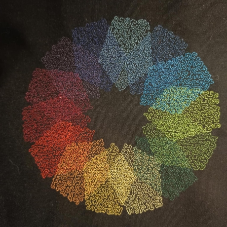 Regenbogen Flächenmuster 01 - 19.35x19.28 cm