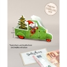 Mini-Geschenkbox Wichtel in Pickup, Bastelbogen zum Ausdrucken