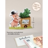 Mini-Geschenkbox Glücksschweinchen, Bastelbogen zum Ausdrucken