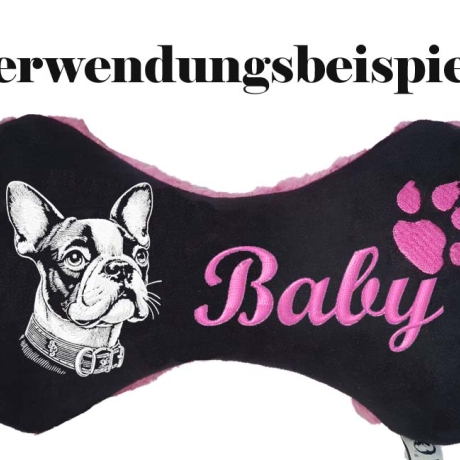 Stickdatei Boston Terrier Milo Hund realistisch