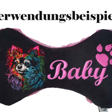 Stickdatei Stickdatei  Chihuahua Kiri Hund bunt