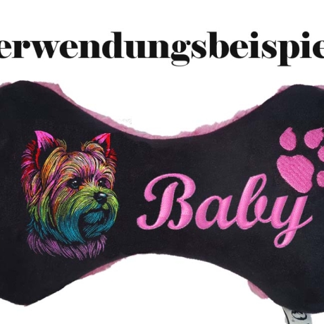 Stickdatei  Yorkshire Terrier Erwin  Hund realistisch