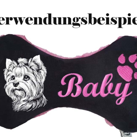 Stickdatei Yorkshire Terrier Marla Hund realistisch