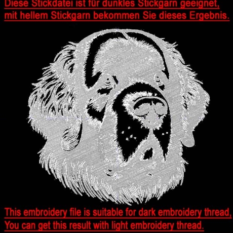 Stickdatei Neufundländer Haper Hund von Lunachild
