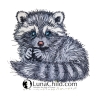 NEU Stickdatei Waschbär Paddy LunaChild