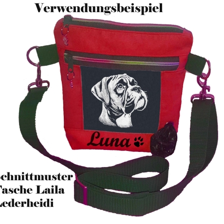 Stickdatei Boxer Ice Hund realistisch dunkle Stoffe