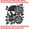 Stickdatei Totenkopf Skull Carmen realistisch