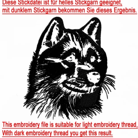 Stickdatei Shiba Inu Fiama Hund realistisch