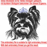 NEU Stickdatei Yorkshire Terrier Dwayne Hund