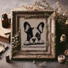 Stickdatei Boston Terrier Welpe Kirby Hund