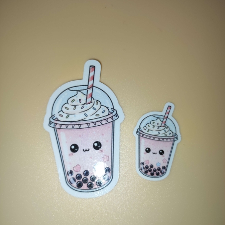Kawaii Sticker - Rosa Bubble Tea