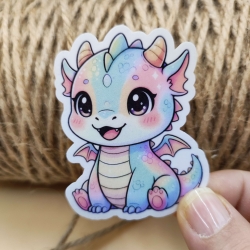 Kawaii Sticker - Rainbow Drache