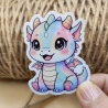 Kawaii Sticker - Rainbow Drache