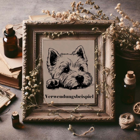 Stickdatei West Highland White Terrier Joda Welpe