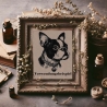 Stickdatei Boston Terrier Ignaz Hund realistisch