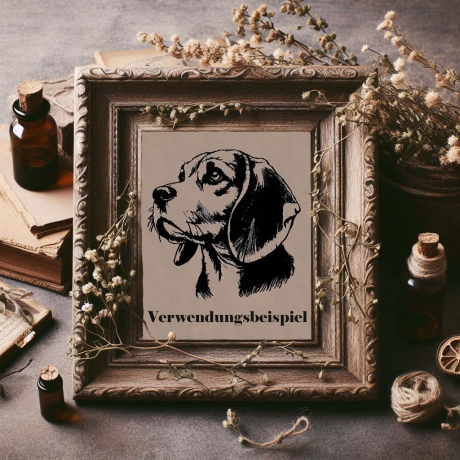 Stickdatei Beagle Dean Hund realistisch Lunachild