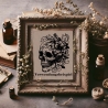NEU Stickdatei Totenkopf Skull Kaja Blumen