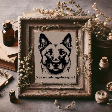 Stickdatei  Malino Mischling  Uwe Hund Schäferhund