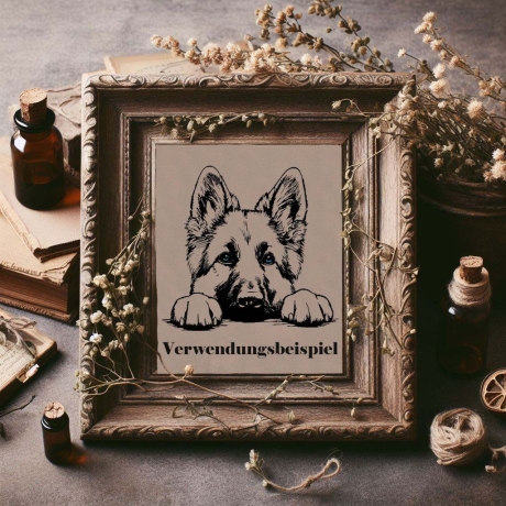 NEU Stickdatei deutscher Schäferhund Helli Hund