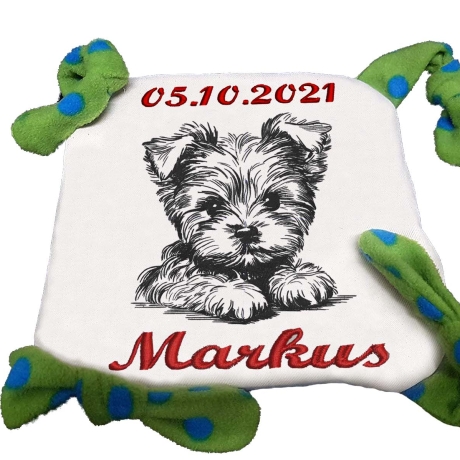 Stickdatei Yorkshire Terrier Pfote Yorki Welpe Willi
