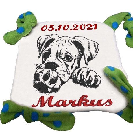 Stickdatei Boxer Whisky Hund realistisch Lunachild