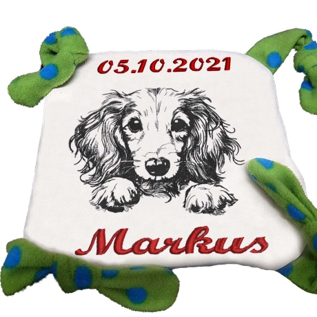 Stickdatei Dackel langhaar Abby Hund