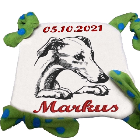 Stickdatei Windhund Whippet Hank Hund realistisch