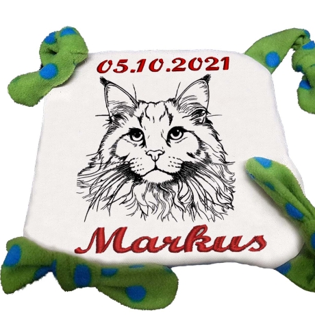 Stickdatei Maine Coon Katze Erni realistisch