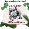 NEU Stickdatei Maine Coon Katze Kätzchen Kiss Kitten