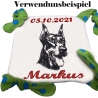 Stickdatei Dobermann Baron Hund realistisch 