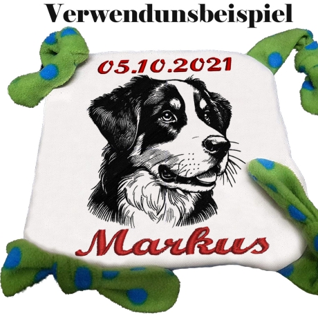 Stickdatei  Appenzeller Sennenhund Wally Hund 