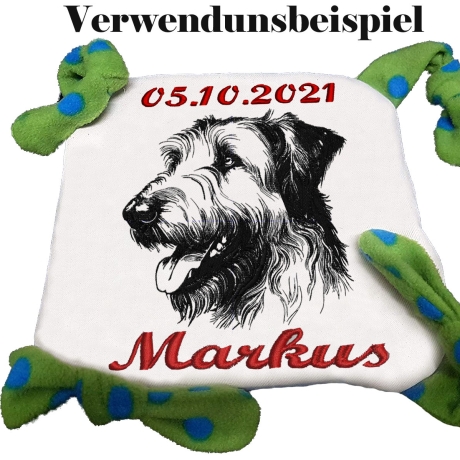 Stickdatei Irischer Wolfshund  Fred Hund 