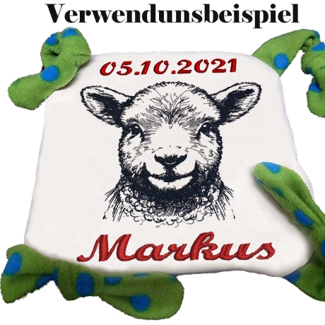 Stickdatei Schaf Baby Fabio  realistisch