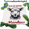 Stickdatei Schaf Baby Fabio  realistisch