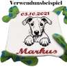 Stickdatei Whippet Welpe Jam Hund realistisch Lunachild