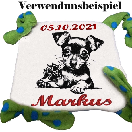 Stickdatei Prager Rattler Zwerg Pinscher Yassi Hund