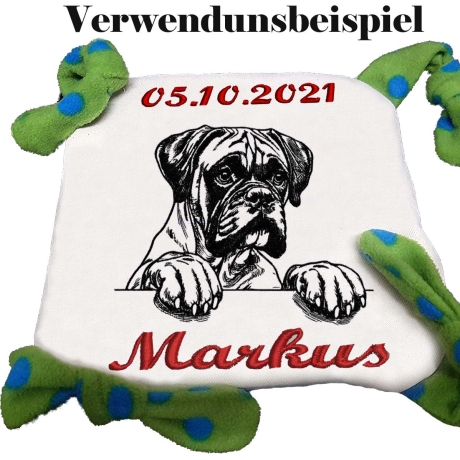 Stickdatei Boxer Ava Hund realistisch