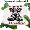 Stickdatei Airedale Terrier Welpe Nola Hund