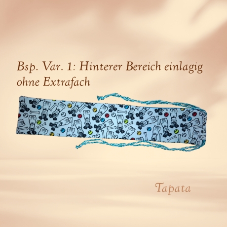 Flötentasche mit Namen, Flötenbeutel - Hunde