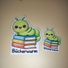 Kawaii Sticker - Bücherwurm
