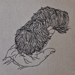 leg deine Pfote in meine Hand - Motiv 1 - 14x14