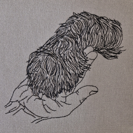leg deine Pfote in meine Hand - Motiv 1 - 20x20 