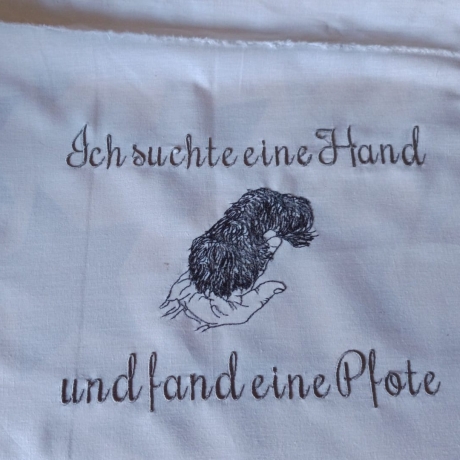 leg deine Pfote in meine Hand - Motiv 1 - 20x20 