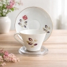 Schumann Arzberg Bavaria Kaffeetasse Untertasse Rose Vintage