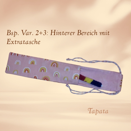 Flötentasche mit Namen, Flötenbeutel - Smile personalisierbar 