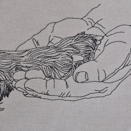 leg deine Pfote in meine Hand - Motiv 3 - 10x10