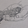 leg deine Pfote in meine Hand - Motiv 3 - 20x20 