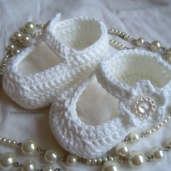 Baby Taufschuh Eloise 8-9 cm Sohlenlänge